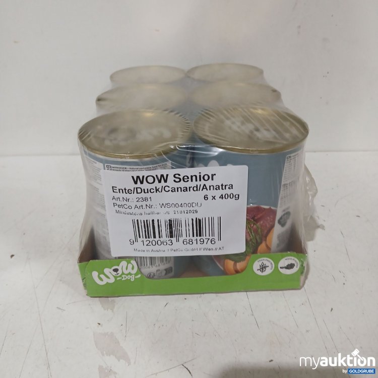 Artikel Nr. 988016 Artikel Nr. 988016: Wow Senior Ente 6x400g
