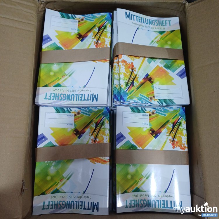 Artikel Nr. 899017: Mitteilungshefte sep.2025-jul.2026, Karton ca.42x31x30cm