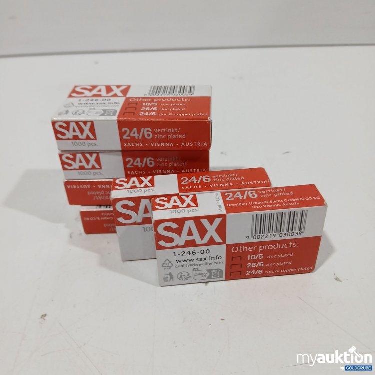 Artikel Nr. 915017: Sax 24/6 Heftklammern 6×1000stk 