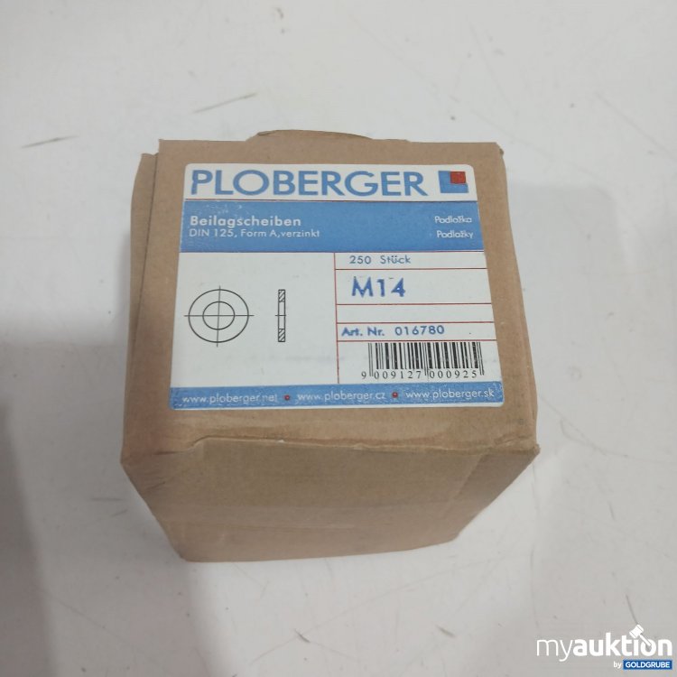 Artikel Nr. 940017 Artikel Nr. 940017: Ploberger Beilagscheiben DIN125 Form A verzinkt M14 250Stk