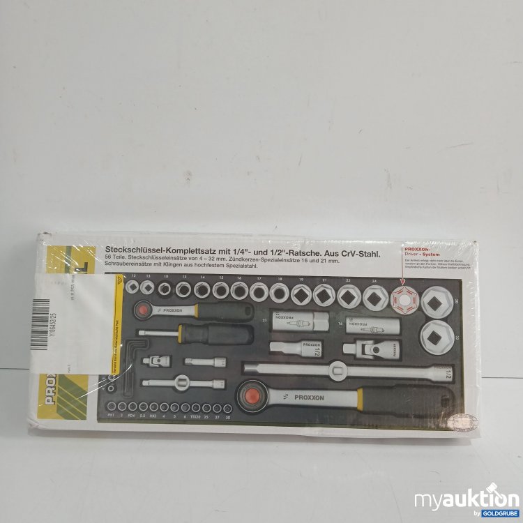 Artikel Nr. 957017: Proxxon Steckschlüssel-Komplettsatz mit 1/4" & 1/2" Ratsche 56tlg.  