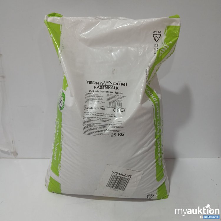 Artikel Nr. 981017: Terra Domi Rasenkalk für Garten und Rasen, 25Kg