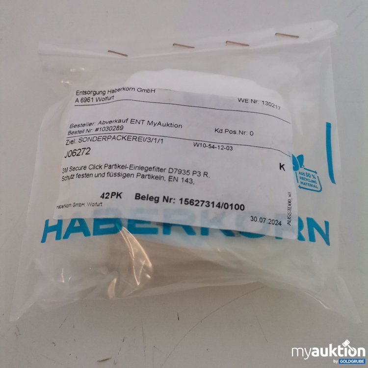 Artikel Nr. 377018 Artikel Nr. 377018: Haberkorn 3M secure click Partikel Einlegefilter D7935