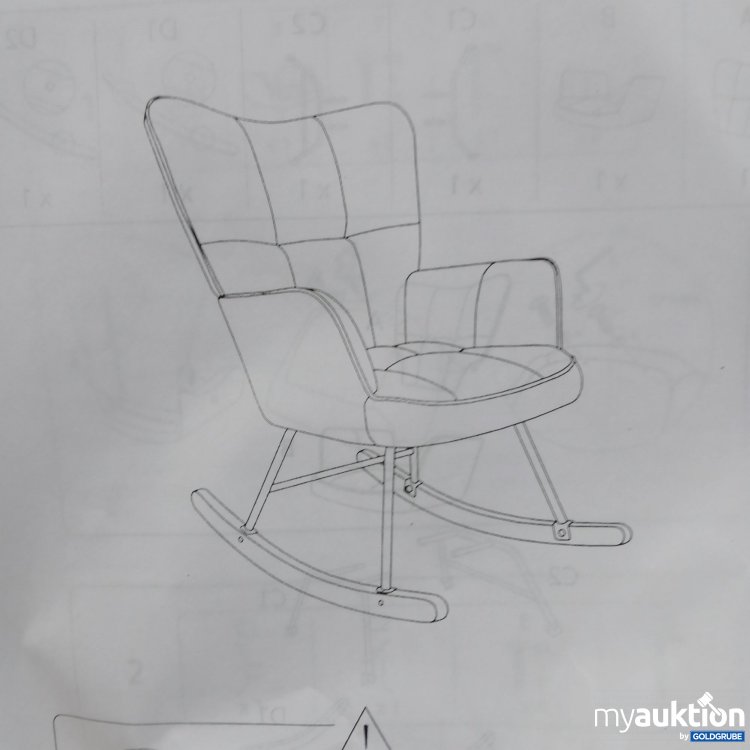 Artikel Nr. 442018: Beliani Schaukelstuhl 