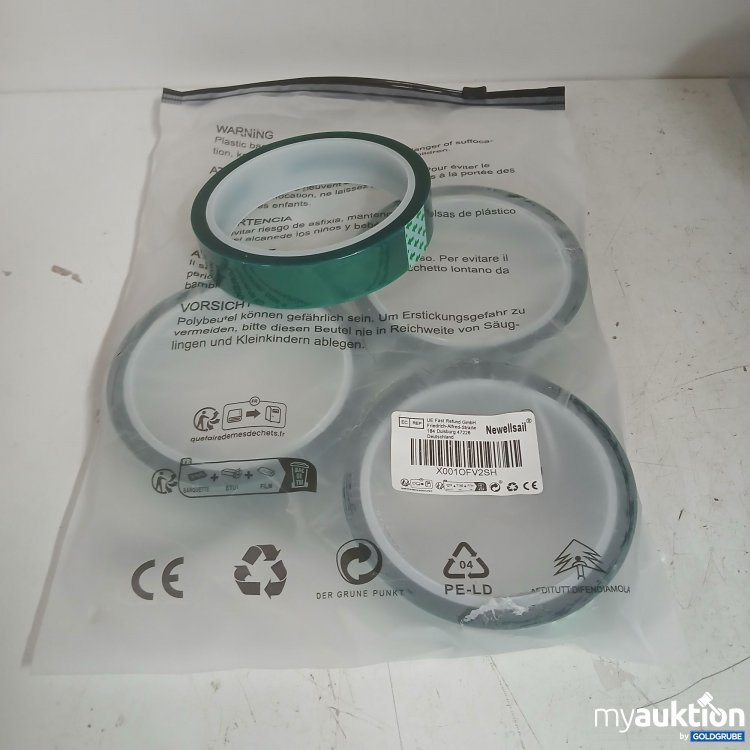 Artikel Nr. 875018: Newellsail Polyester-Hochtemperatur-Abdeckband 4 Stück 