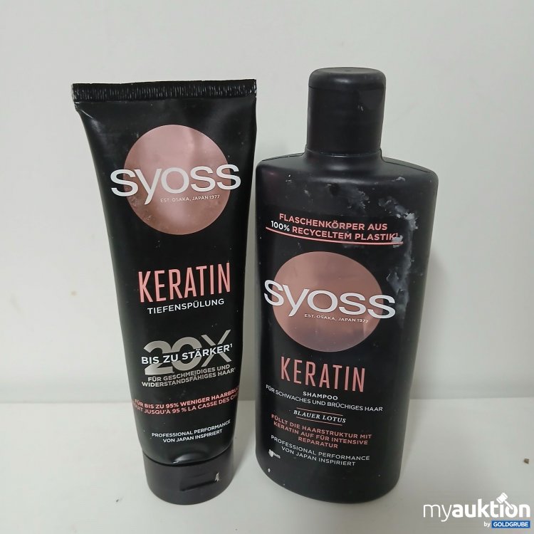 Artikel Nr. 889018: Syoss Keratin Sbampoo 440ml und Spülung 250ml