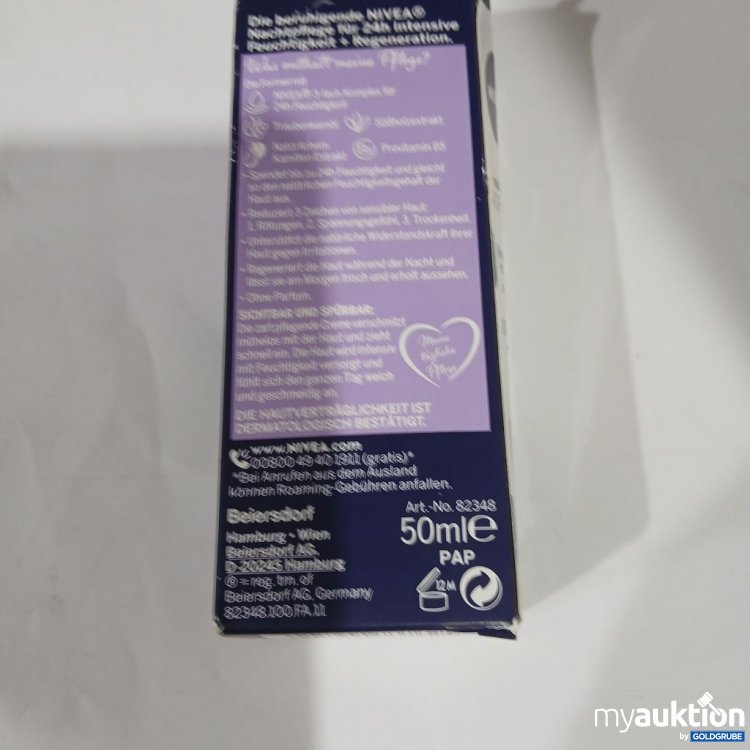 Artikel Nr. 918018: NIVEA Beruhigende Nachtpflege 24h Feuchtigkeit + Regeneration 50 ml
