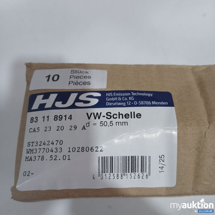 Artikel Nr. 443019: HJS VW-Schelle d 50,5mm 10Stk 