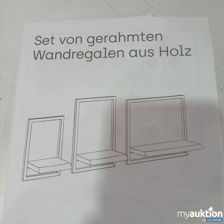 Artikel Nr. 468019 Artikel Nr. 468019: Gerahmter Wandregale aus Holz 2verschiedene Größen