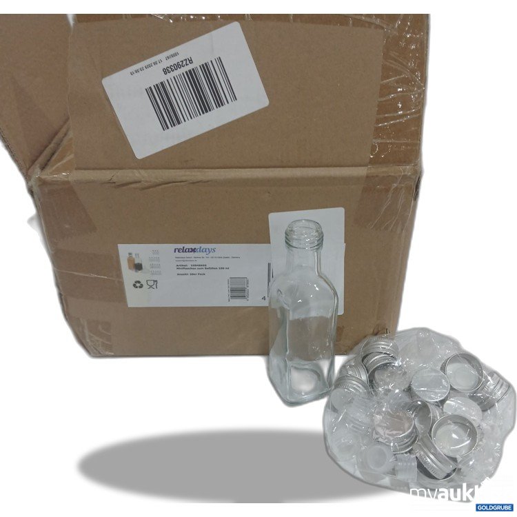 Artikel Nr. 883019: Relaxdays Miniflaschen zum Befüllen 100ml 20x