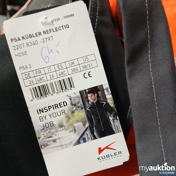 Artikel Nr. 908019: Kübler PSA Hose