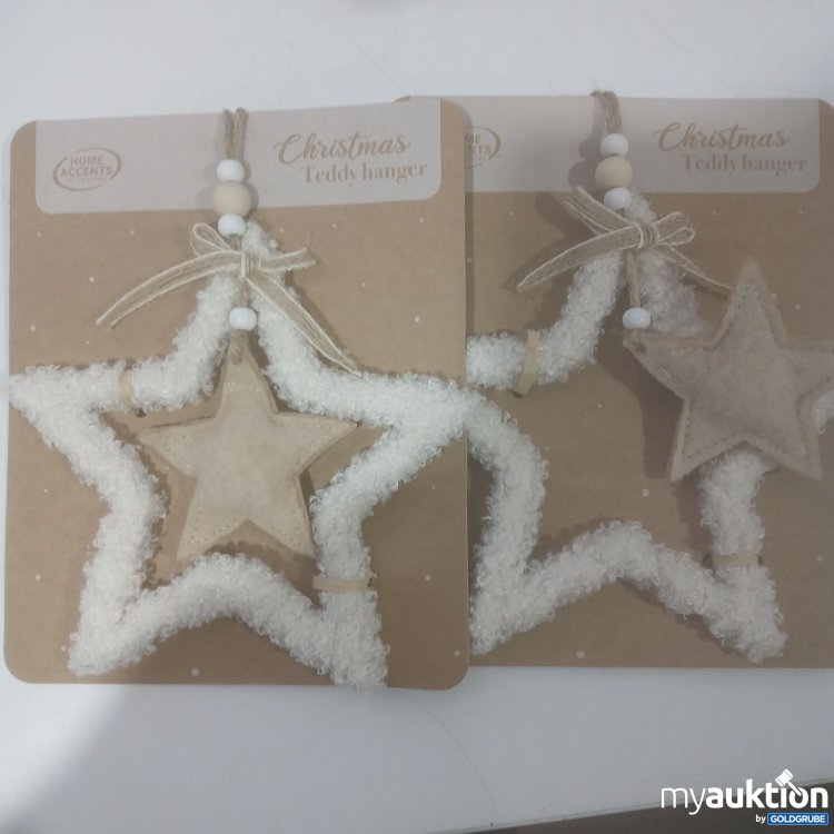 Artikel Nr. 912019 Artikel Nr. 912019: Christmas Teddy Hänger 2Stk Stern weiß