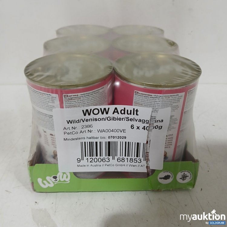 Artikel Nr. 988019 Artikel Nr. 988019: Wowo Adult Wild 6x400g