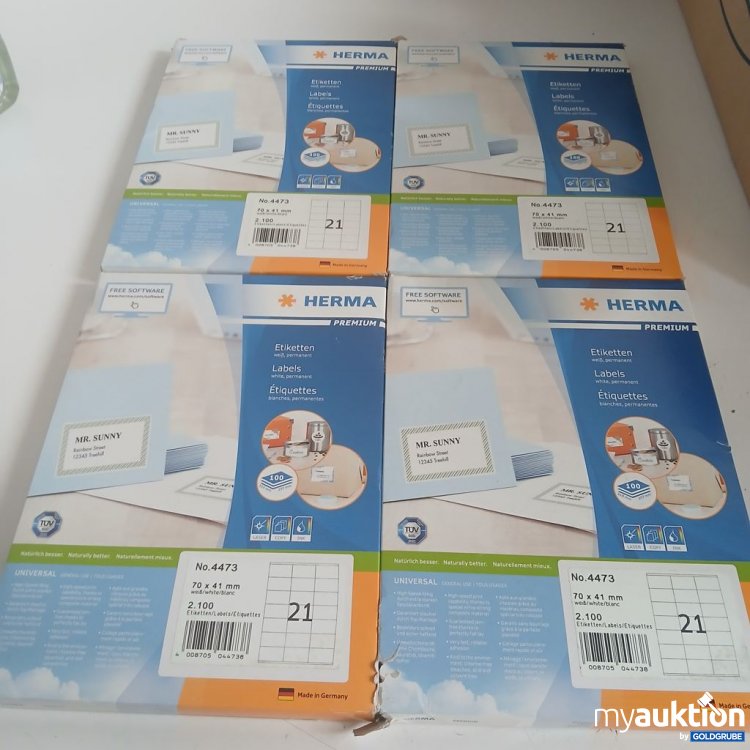 Artikel Nr. 994019 Artikel Nr. 994019: HERMA Etiketten MR. SUNNY 70 x 41 mm 2.100x 21 4er Pack