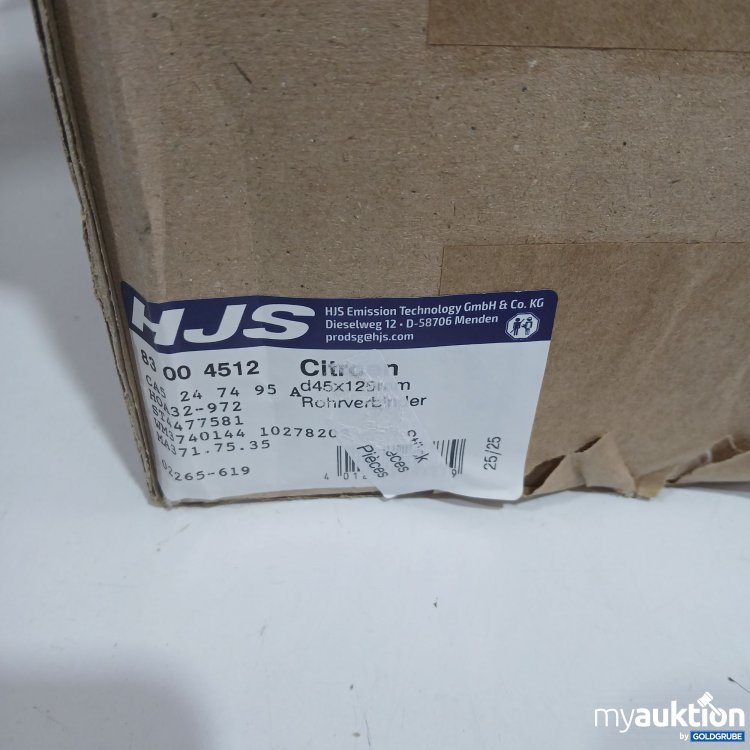 Artikel Nr. 443020: HJS Citroen Rohrverbinder d45x125mm 10Stk 