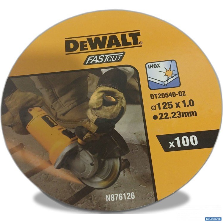 Artikel Nr. 888020 Artikel Nr. 888020: DeWalt Fastcut Trennscheibe 125x1.0 100Stk N876126