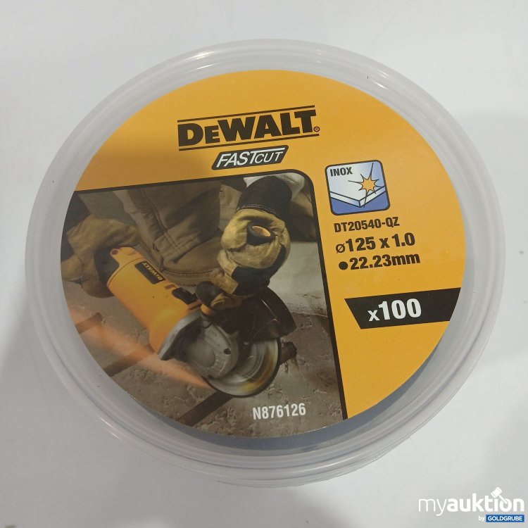 Artikel Nr. 888020 Artikel Nr. 888020: DeWalt Fastcut Trennscheibe 125x1.0 100Stk N876126