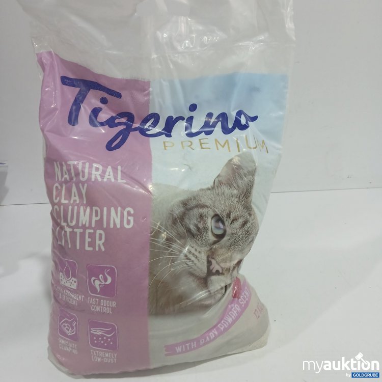 Artikel Nr. 951020: Tigerino Premium Natural Clay Clumping Litter with Baby Powder scent 12kg