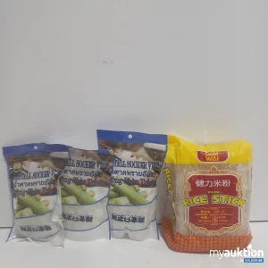 Artikel Nr. 479020: Asiatischer Kristallzucker 3x300g, Rice Stick 500g Verpackung verschmutzt