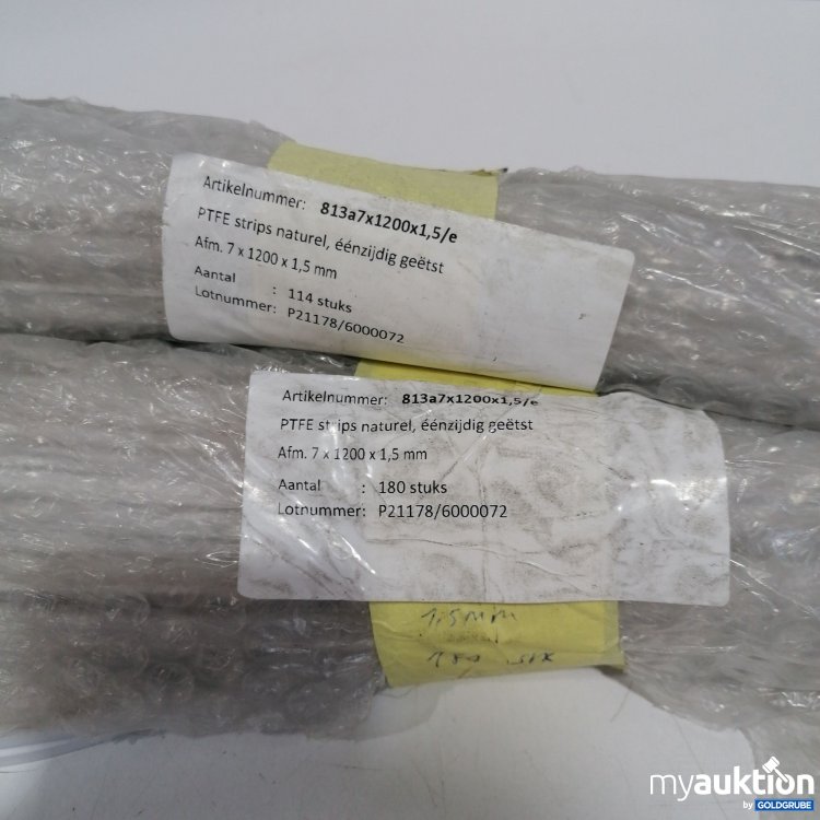 Artikel Nr. 439021: PTFE Streifen Natur einseitig geätzt 7x1200x1.5mm