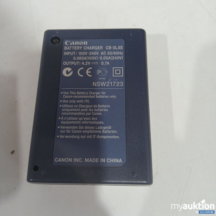 Artikel Nr. 812021 Artikel Nr. 812021: Canon Battery Charger CB-2LXE