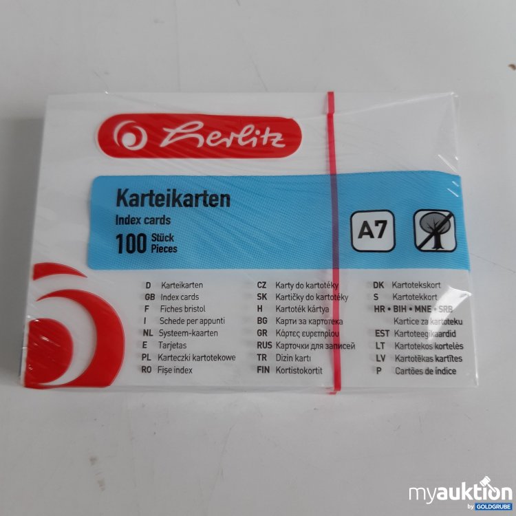 Artikel Nr. 850021 Artikel Nr. 850021: Karteikarten 100stk