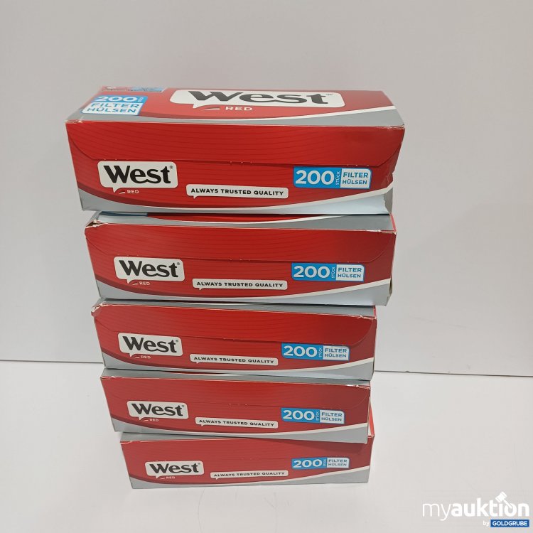 Artikel Nr. 899021: West Red Filterhülsen 5x200Stk.