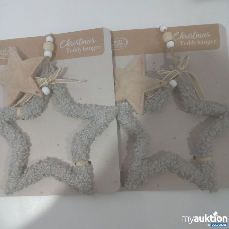 Artikel Nr. 912021 Artikel Nr. 912021: Christmas Teddy Hänger 2Stk Stern grau