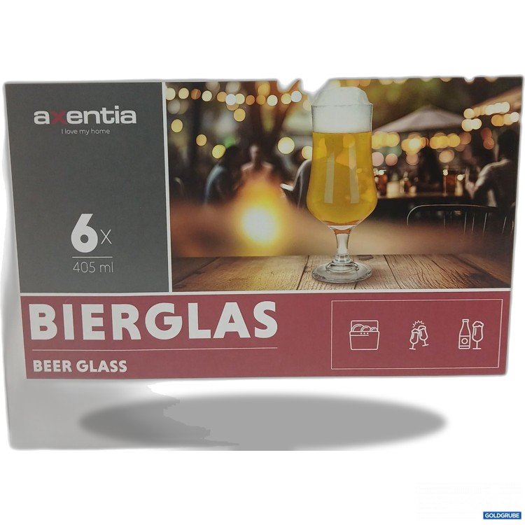 Artikel Nr. 921021: Axentia Bierglas 6x405ml 