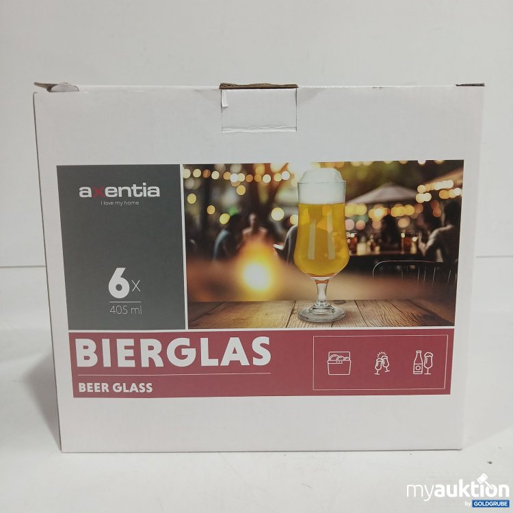 Artikel Nr. 921021: Axentia Bierglas 6x405ml 