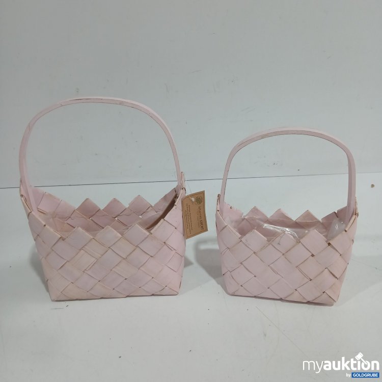 Artikel Nr. 956021: Johannes Lucht Holzspan-Bügelkorb rosa 