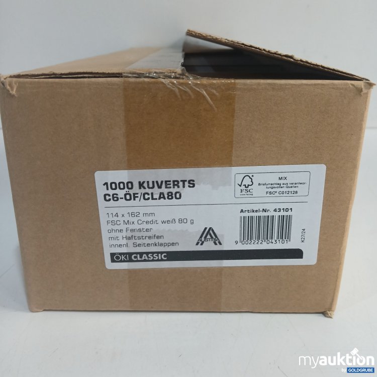Artikel Nr. 876022 Artikel Nr. 876022: Öki Classic 1000Kuverts C6-ÖF/CLA80