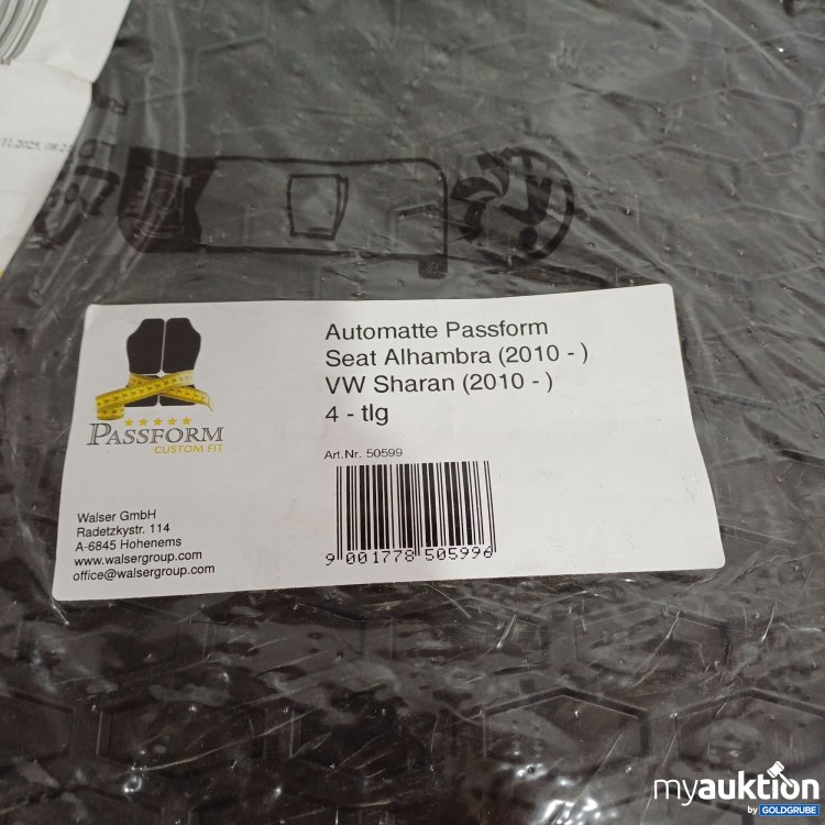 Artikel Nr. 961022: Walser Automatten Seat Alhambra(2010-) VW Sharan (2010-) 4tlg. 