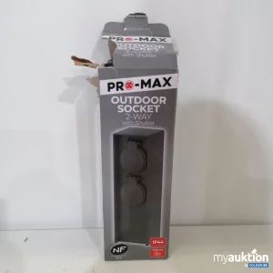 Auktion Pro-Max Outdoor Socket 2-Way IP44