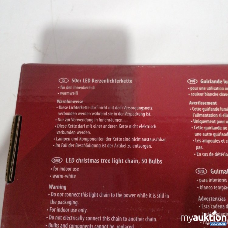 Artikel Nr. 439023 Artikel Nr. 439023: Idena LED Lichterkette 50 Kerzenlichter