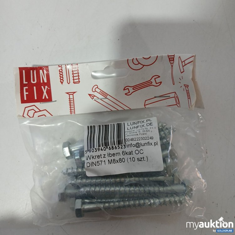 Artikel Nr. 952023: LunFix Schrauben DIN571 M8x80 10Stk