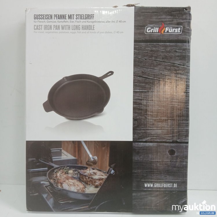 Artikel Nr. 977023 Artikel Nr. 977023: Grill Fürst, Gusseisenpfanne mit Stielgriff ø40cm