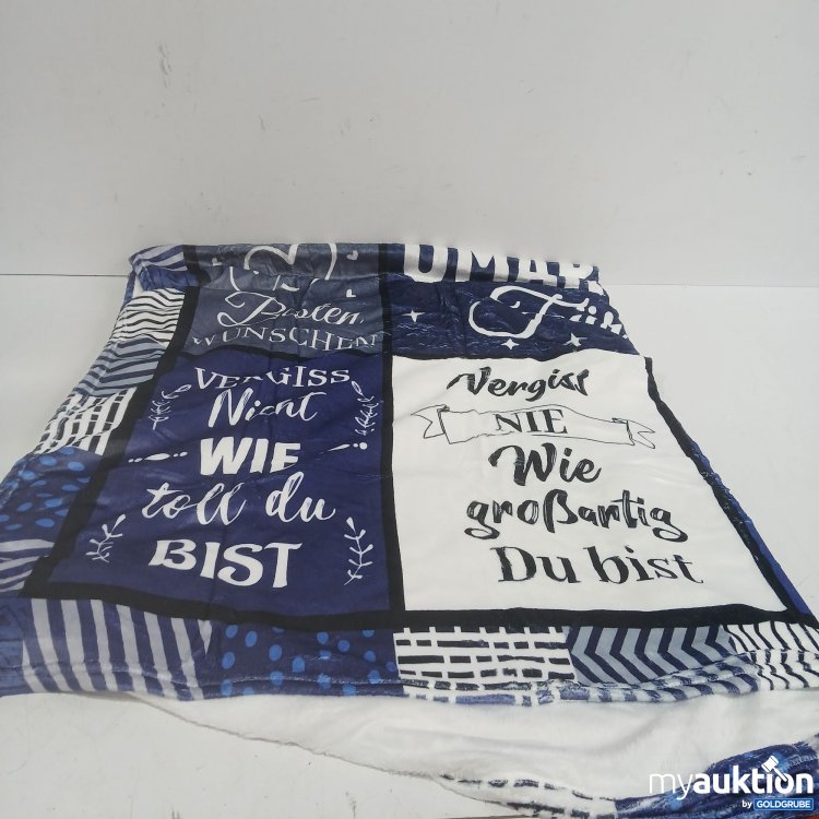 Artikel Nr. 985023 Artikel Nr. 985023: Kuscheldecke mit Aufschrift