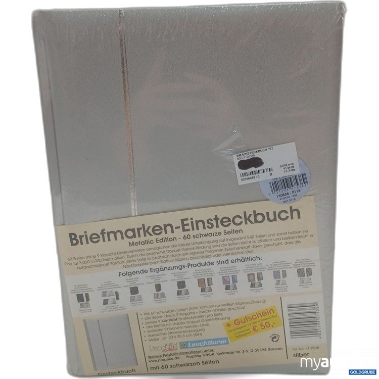 Artikel Nr. 987023: Leuchtturm Briefmarken-Einsteckbuch 60 Seiten schwarz 