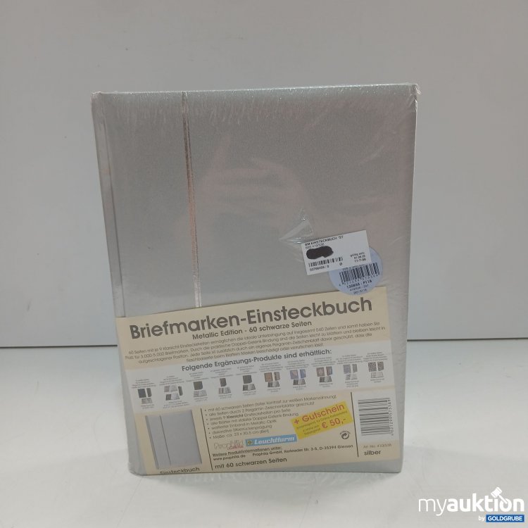 Artikel Nr. 987023: Leuchtturm Briefmarken-Einsteckbuch 60 Seiten schwarz 