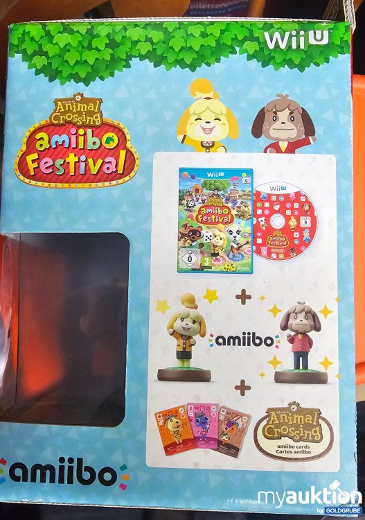 Artikel Nr. 397024: Wii U Animal Crossing Amiibo Festival - enthält Spiel, 2 Figuren + 3 Karten