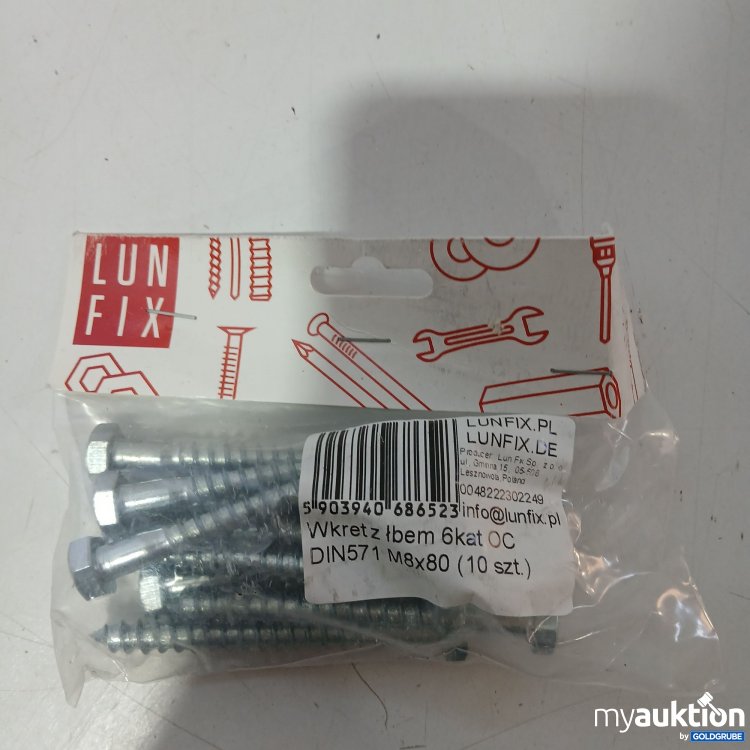 Artikel Nr. 952024: LunFix Schrauben DIN571 M8x80 10Stk
