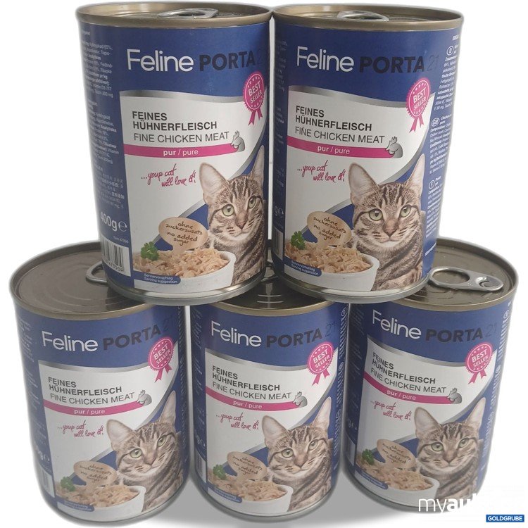 Artikel Nr. 970024: Feline Porta Katzenfutter feines Hühnerfleisch pur je 400g
