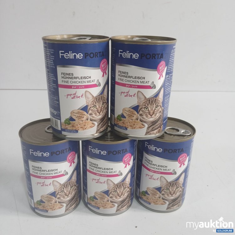 Artikel Nr. 970024: Feline Porta Katzenfutter feines Hühnerfleisch pur je 400g