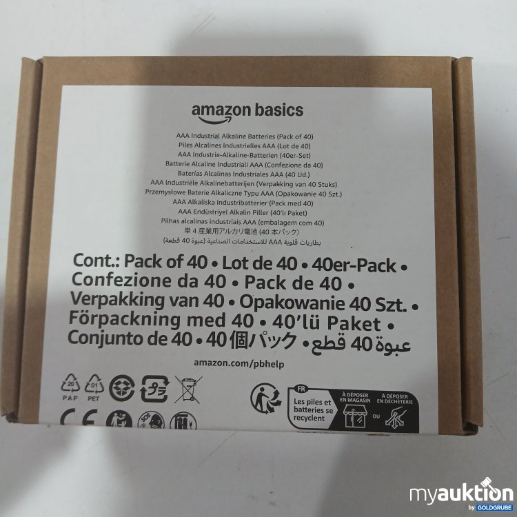 Artikel Nr. 981024 Artikel Nr. 981024: Amazon Basics AAA Industrial Batteries 40Pack