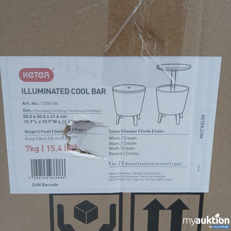 Artikel Nr. 443025: Keter Illuminated Cool Bar white/cream 17204184 