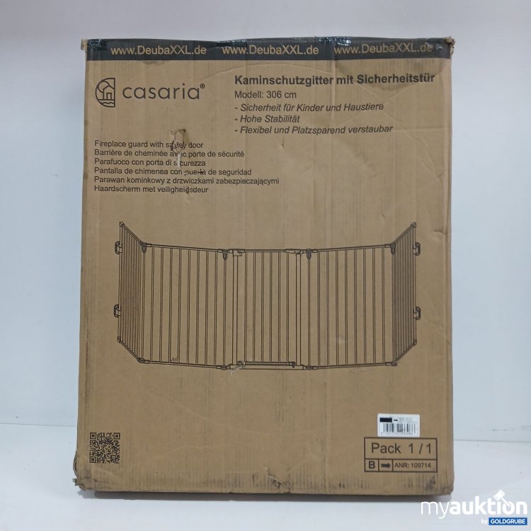 Artikel Nr. 444025: DebuaXXL  Casaria Kaminschutzgitter mit Sicherheitstür 306cm 