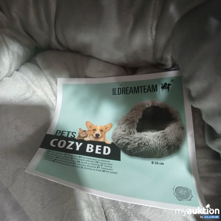 Artikel Nr. 465025: pets DREAMTEAM Cozy Bed Haustierbett Ø 50 cm grau