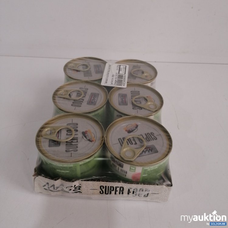 Artikel Nr. 840025 Artikel Nr. 840025: Macs Super Food Cat, Ente, Pute, Huhn 6x200g