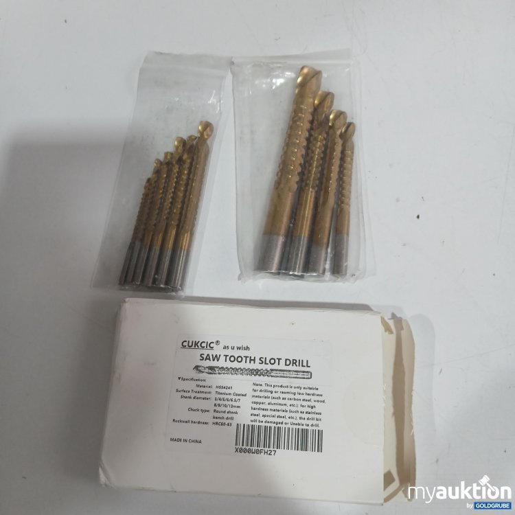 Artikel Nr. 859025: Cukic Saw Tooth Slot Drill Set HRC60-63